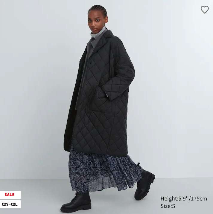UNIQLO - Warm padded oversized coat (4 olika färger)