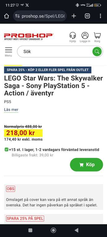 LEGO Star Wars: The Skywalker Saga - Sony PlayStation 5