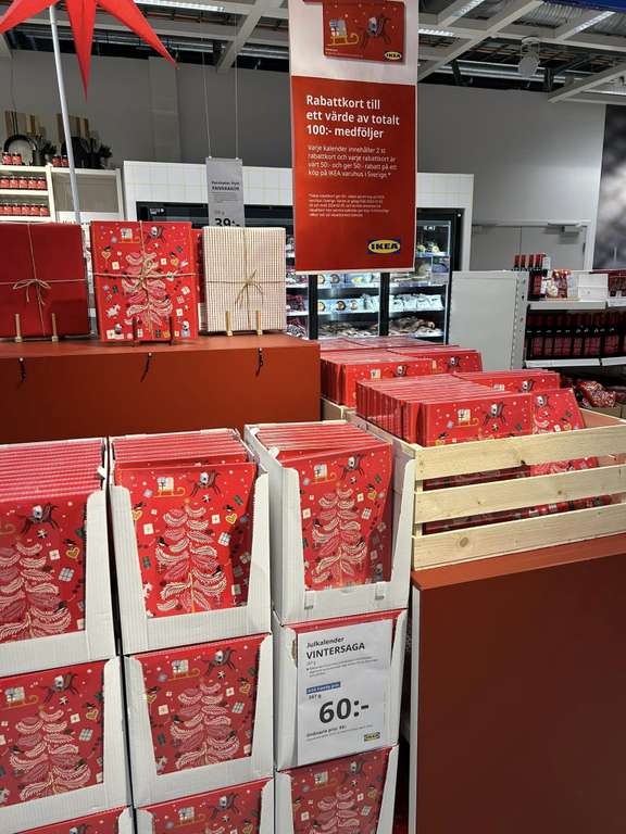 Köp en Ikea Julkalender för 60kr och få rabattkort för 100kr. IKEA i Malmö.