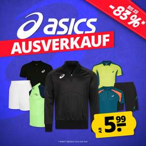 ASICS rea på SportSpar.de (Tysk outlet): upp till 83 % rabatt, inklusive på pikétröjor, shorts och löparskor