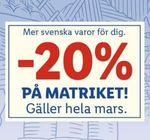 Under mars sänker Lidl priset på alla Matriket-produkter med minst 20%