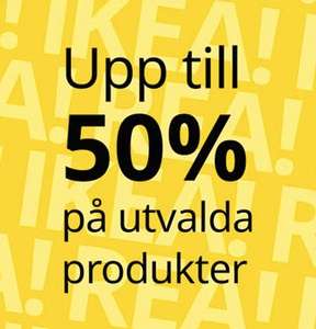 Up till 50% på utvalda varor hos IKEA