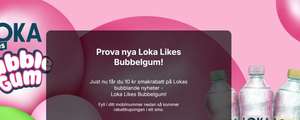 Loka Likes Bubbelgum! - Gratis test (hämtas ut på tex ICA)