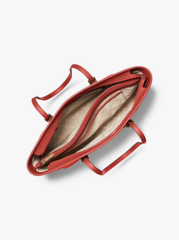 Michael Kors Slutförsäljning | Väskor, accessoarer & kläder, t.ex. Jet Set Medium väska gjord av saffianoläder med dragkedja för 990kr