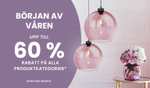 Utförsäljning på lamp24 upp till -60% rabatt + 10% extra med koden ex. Lindby pendellampa Trebale